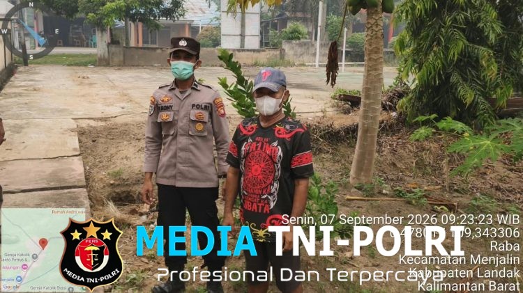 Polsek Menjalin Edukasi Masyarakat, Cegah Pembakaran Lahan Sembarangan