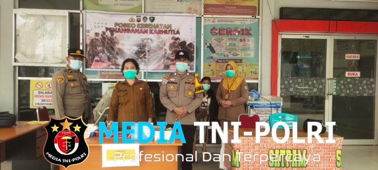 Sinergitas Polri dan Puskesmas, Polsek Mempawah Hulu Pastikan Kesiapan Posko Kesehatan Karhutla