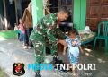 Tingkatkan Kesehatan Anak dan Cegah Stunting, Babinsa Koramil 0808/22 Wonodadi Dampingi Posyandu ILP Di Desa Kebon Agung