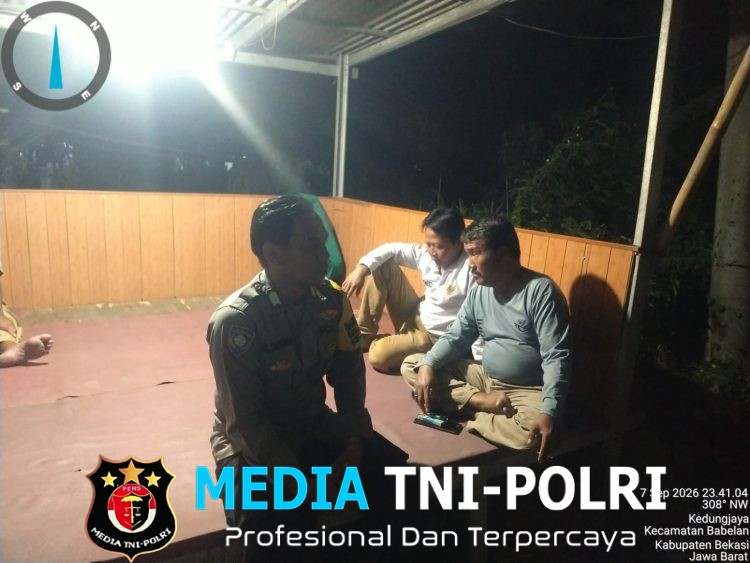 Polsek Babelan Sambangi Warga Kedung Jaya, Ajak Tingkatkan Keamanan Lingkungan