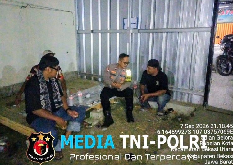 Polsek Babelan Sambangi Warga Babelan Kota, Ajak Aktifkan Ronda Malam dan Tingkatkan Pengawasan Anak