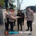 Polsek Babelan Bagikan 150 Masker kepada Masyarakat Antisipasi Dampak Abu Vulkanik