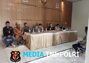 Polsek Tambelang Hadiri Rakor Persiapan Penetapan dan Pengundian Nomor Urut Calon Kepala Desa Sukabakti