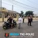 Polsek Tambelang Bagikan 200 Masker kepada Pengguna Jalan Antisipasi Paparan Abu Vulkanik