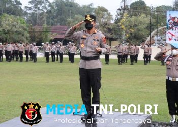 Peringati Hari Olahraga Nasional 2026, Kapolres Lampung Barat Pimpin Upacara di Mako Polres