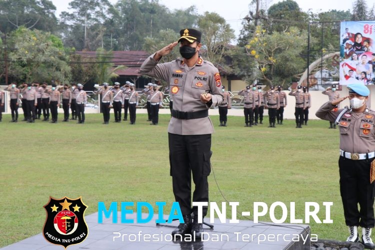 Peringati Hari Olahraga Nasional 2026, Kapolres Lampung Barat Pimpin Upacara di Mako Polres