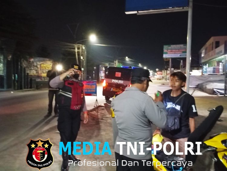 Jaga Jakarta Jaga Bekasi, Polsek Cikarang Utara Tingkatkan Patroli KRYD Antisipasi Kejahatan Jalanan