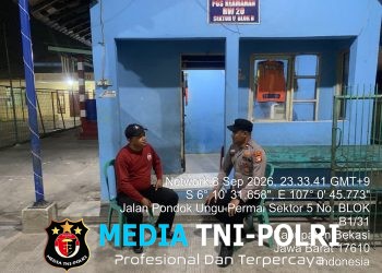 Jaga Jakarta Jaga Bekasi, Polsek Babelan Patroli Harkamtibmas Antisipasi 3C dan Tawuran