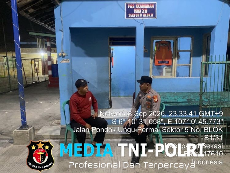 Jaga Jakarta Jaga Bekasi, Polsek Babelan Patroli Harkamtibmas Antisipasi 3C dan Tawuran