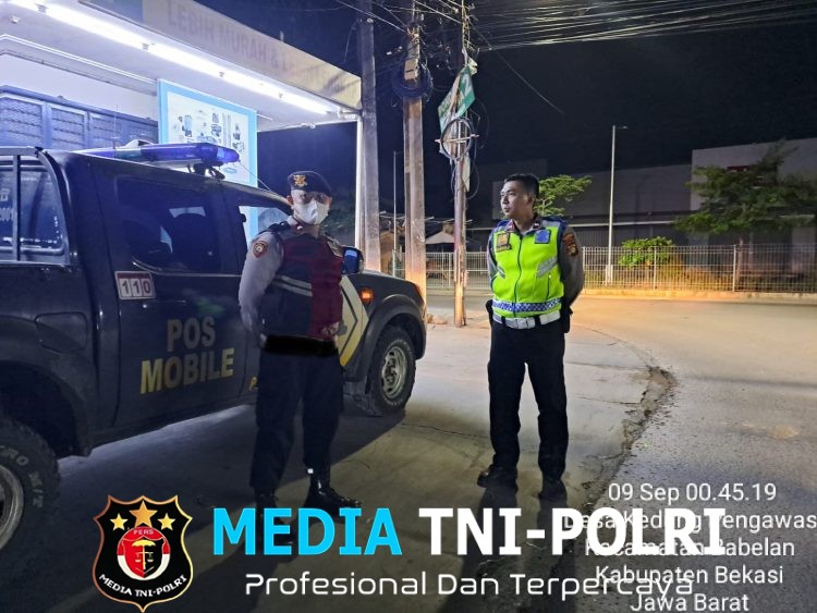 Jaga Jakarta Jaga Bekasi, Polsek Babelan Intensifkan Patroli Biru Antisipasi 3C