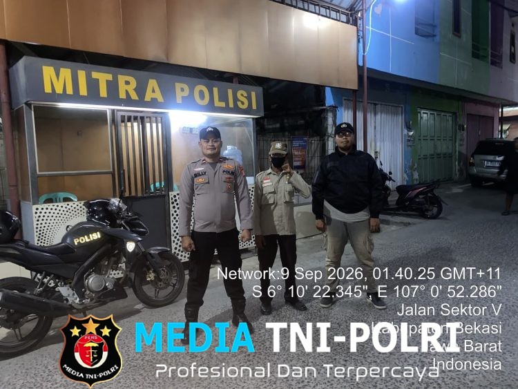 Jaga Jakarta Jaga Bekasi, Polsek Babelan Patroli Harkamtibmas Antisipasi 3C dan Tawuran