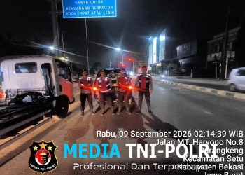 Jaga Jakarta Jaga Bekasi, Polsek Setu Gelar Patroli Biru Antisipasi 3C, Tawuran dan Kejahatan Jalanan