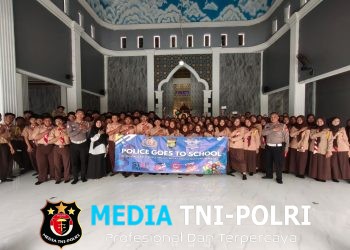 Satlantas Polres Metro Bekasi Edukasi Pelajar SMAN 2 Cikarang Utara Lewat Police Goes To School