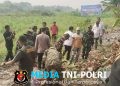 Sinergi TNI-Polri, Koramil Kedungwaringin dan Polsek Kedungwaringin Tanam Pohon di Bantaran Citarum