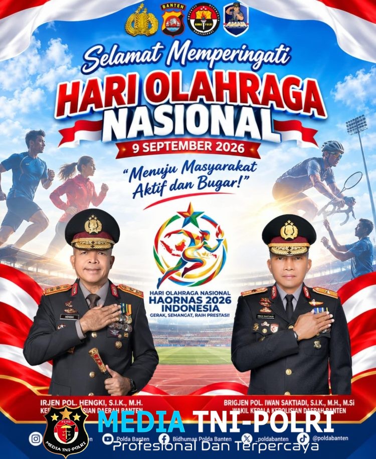 Hari Olahraga Nasional 2026, Kapolda Banten Ajak Masyarakat Bangun Hidup Sehat dan Semangat Berprestasi