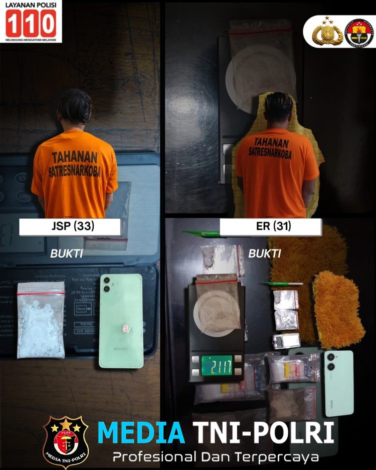 Komitmen Perangi Narkoba, Satresnarkoba Polres Binjai Tangkap Dua Pengedar Dan Amankan Barang Bukti Sabu