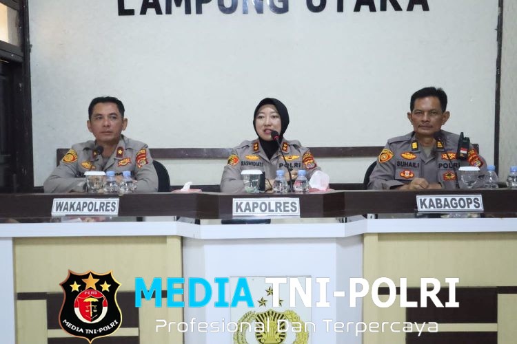 Polres Lampung Utara Gelar Opsnal dan Pembinaan, Evaluasi Kinerja serta Situasi Kamtibmas