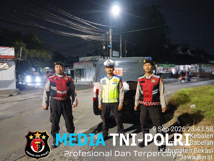 Polsek Babelan Tingkatkan Patroli Biru, Antisipasi 3C dan Kejahatan Malam Hari