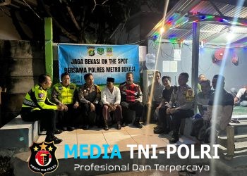 Polsek Cikarang Pusat Hadir di Tengah Warga, Perkuat Kamtibmas Lewat Jaga Bekasi On The Spot