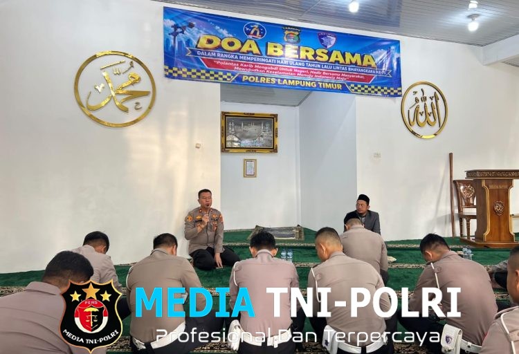 Sambut Hari Lalu Lintas Bhayangkara ke-71, Kapolres Lamtim Tekankan Kekuatan Iman Jadi Fondasi Polisi dalam Melayani