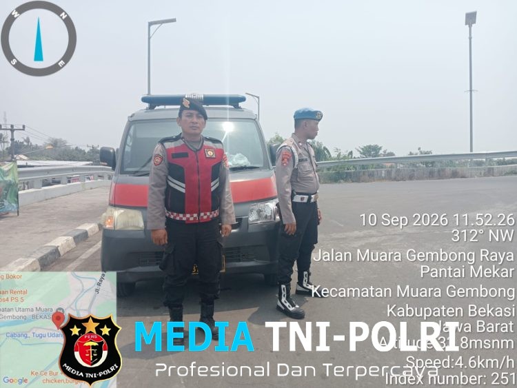 Polsek Muaragembong Gelar Patroli KRYD, Antisipasi 3C, Tawuran dan Gangguan Kamtibmas