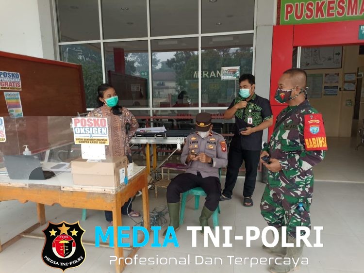 Pastikan Siaga Hadapi Karhutla, Polsek Meranti Cek Kesiapan Posko Kesehatan di Puskesmas Meranti