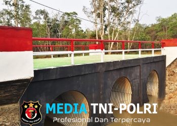 Jembatan Aramco Rampung TNI Hadir Buka Akses dan Harapan Baru Bagi Warga Kampung Baad