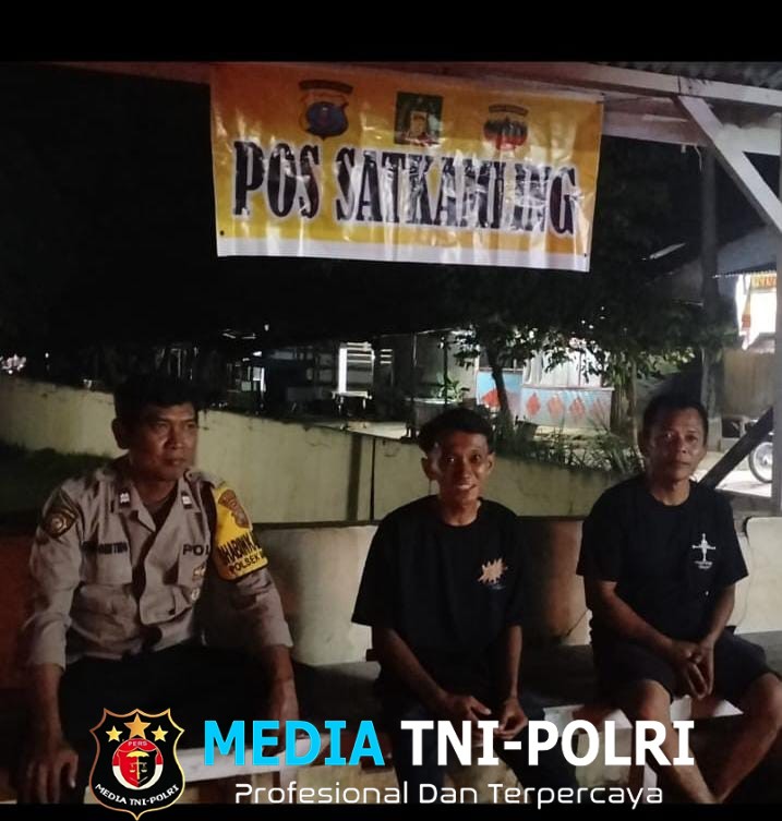 Sambangi Poskamling, Bhabinkamtibmas Perkuat Harkamtibmas dan Sinergitas Warga