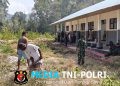 Perkuat Sinergi Pendidikan, Pos Kramongmongga Satgas Yonif 147/KGJ Gelar Karya Bhakti di SMA 1 Henggi Distrik Kramongmongga