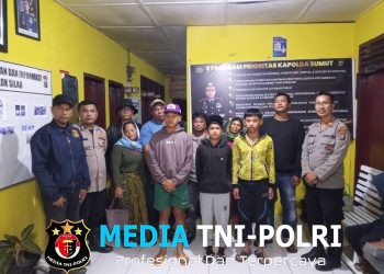 Cegah Tawuran, Polsek Dolok Silau Amankan 13 Remaja dan Sita Tiga Bilah Kelewang