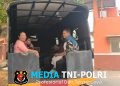 Tebar Cinta Kasih, Sat Samapta Polres Metro Bekasi Konsisten Layani Antar Jemput Jemaat HKBP