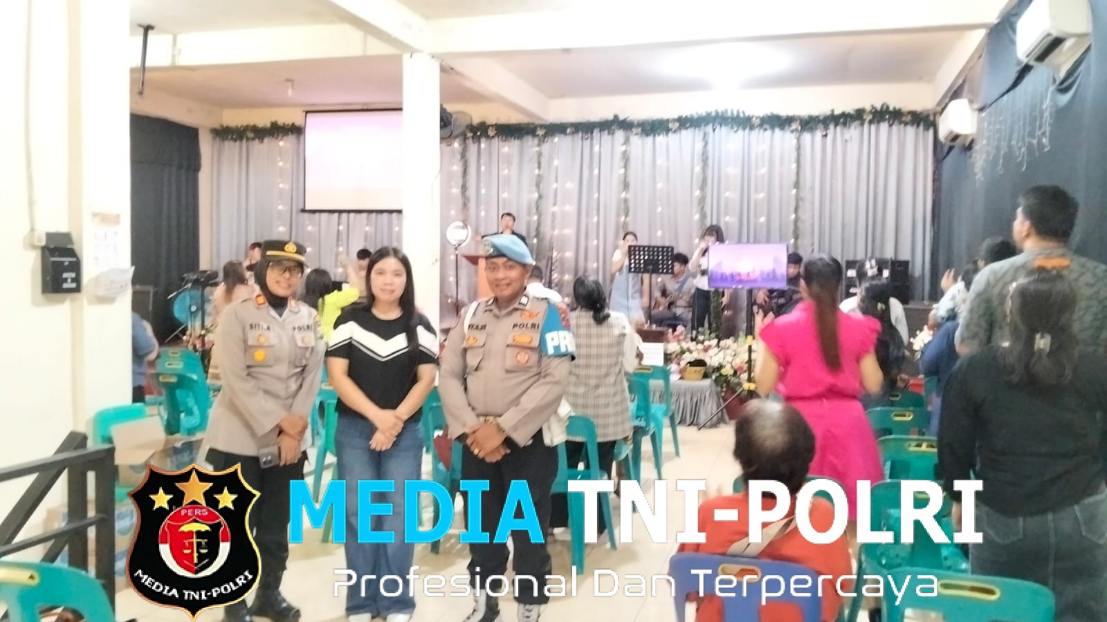 Hadir Menjaga Keamanan Serta Menyapa dengan Kasih, Kapolsek Binjai Dampingi jemaat Ibadah dan Kegiatan Sosial di Gereja