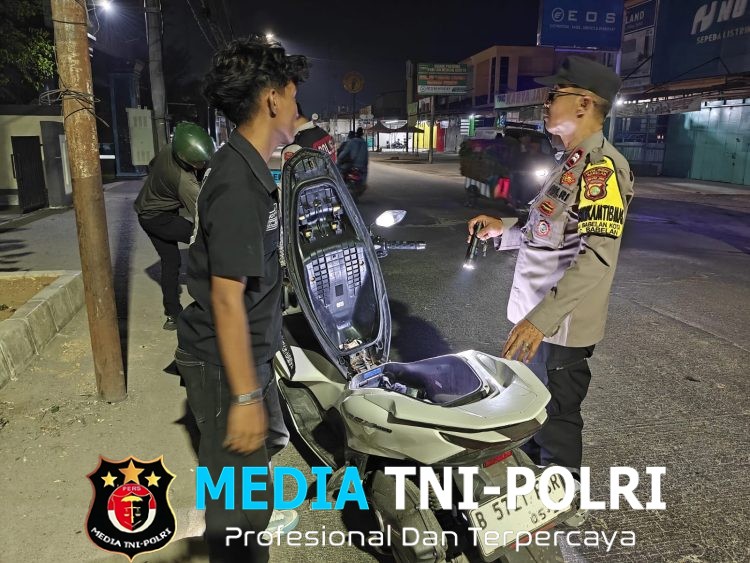 Polsek Babelan Gelar Ops Kejahatan Jalanan, Antisipasi Tawuran hingga 3C