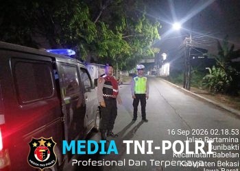 Polsek Bojongmangu Intensifkan Patroli Biru, Jaga Wilayah Tetap Aman pada Dini Hari