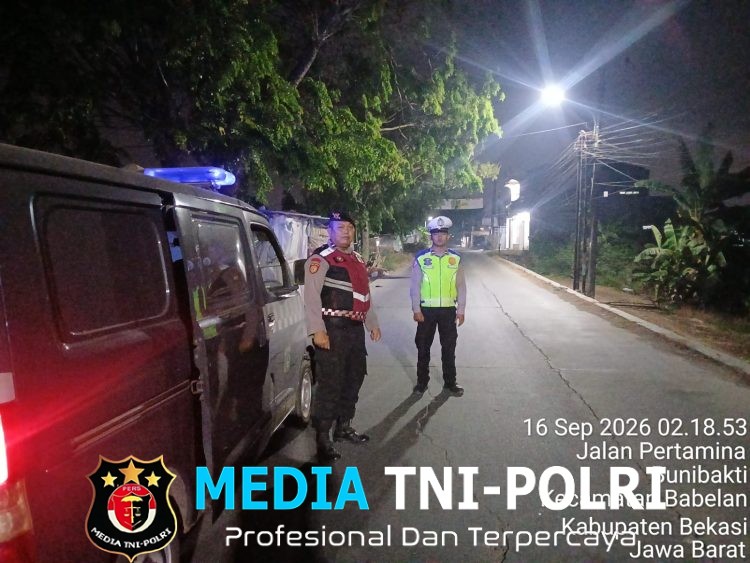Polsek Bojongmangu Intensifkan Patroli Biru, Jaga Wilayah Tetap Aman pada Dini Hari