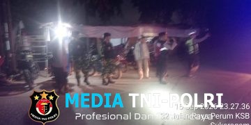 Sinergi TNI-Polri, Polsek Serang Baru Gelar Patroli Preventif Cegah Gangguan Kamtibmas