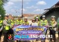 Sambut HUT Lalu Lintas Bhayangkara ke-71, Satlantas Polres Lampung Utara Salurkan Bansos