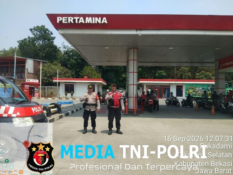 Polsek Serang Baru Patroli SPBU, Perkuat Pengamanan dan Cegah Gangguan Kamtibmas