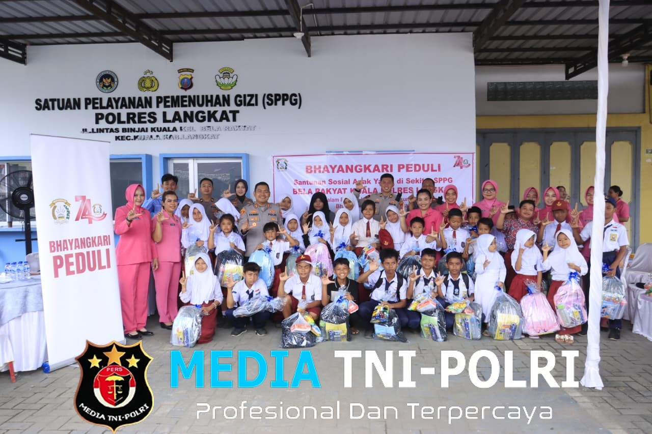 Kapolres Langkat Santuni Anak Yatim, Wujud Kepedulian Polri untuk Masyarakat