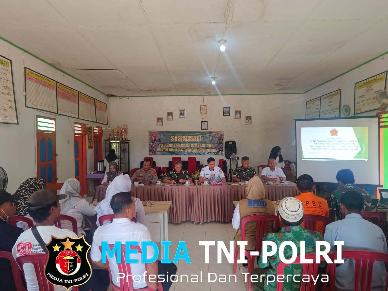 Kapolsek Lambu Kibang Hadiri Sosialisasi Karhutla Mabes TNI, Perkuat Sinergi Pencegahan Di Lambu Kibang