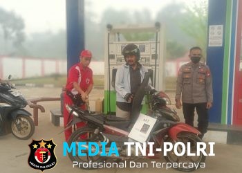 Polisi Sambangi SPBU Saat Patroli Siang, Pesan Tegas Jangan Lengah, Waspada Kebakaran!