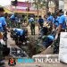Semangat HUT ke-81 TNI Ratusan Prajurit Bersama Instansi di Merauke Bersihkan Pasar Wamanggu