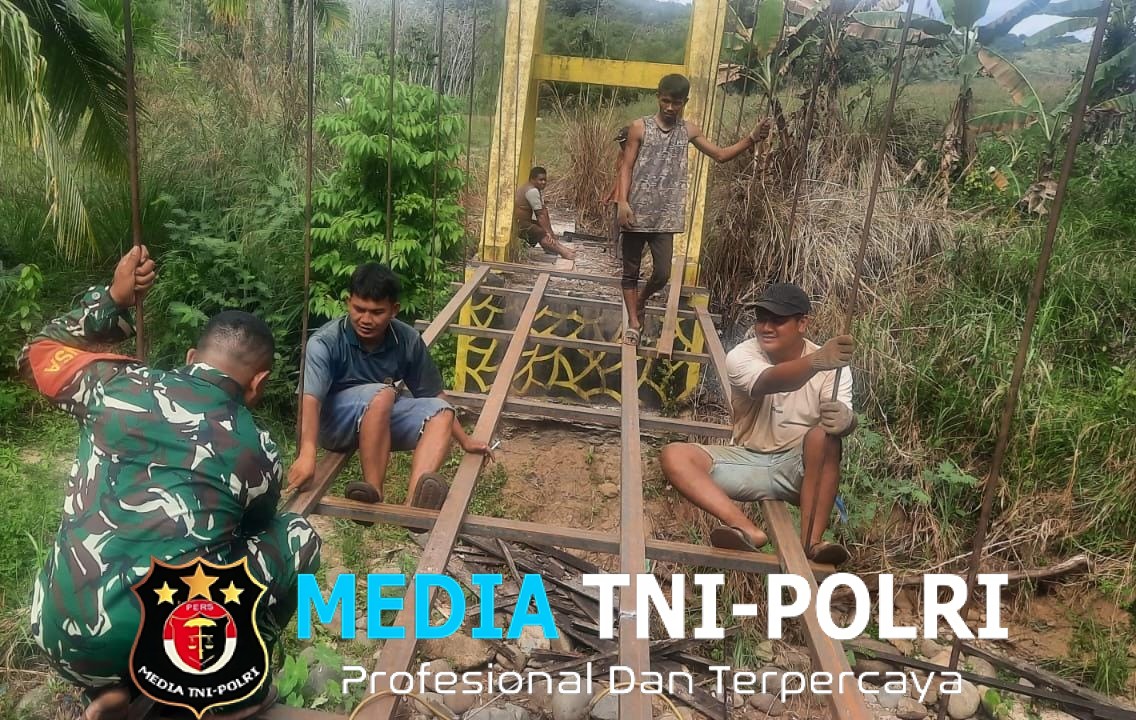 Perbaikan Jembatan Gantung Batangtura Rampung, Warga Gunung Manumpak Kini Lebih Mudah Beraktivitas