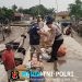 Patroli Sambang Nelayan, Satpolairud Polres Langkat Sampaikan Imbauan Waspada Cuaca Ekstrem