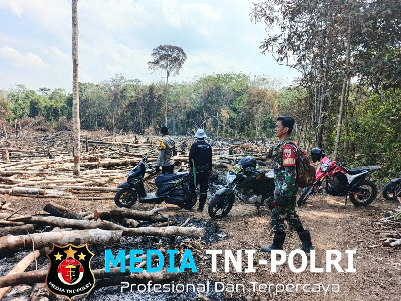 Ground Check Hotspot di Margo Tabir, Tim Gabungan Pastikan Api Padam