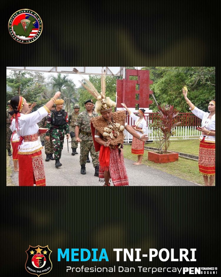 Panglima 3 Briged Tentera Darat Malaysia Kunjungi Pos Gabma Kotis Satgas Pamtas RI-Malaysia, Perkuat Hubungan Silaturahmi dan Kerja Sama Perbatasan
