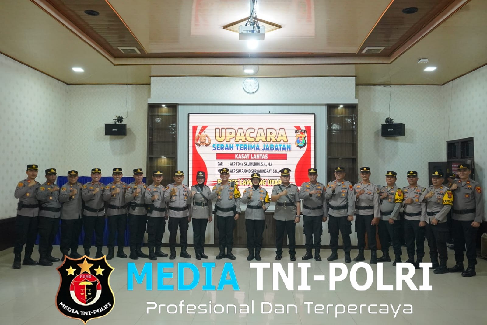 Kapolres Lampung Utara Pimpin Sertijab Kasat Lantas, AKP Suarjono Suryaningrat Resmi Jabat Kasat Lantas