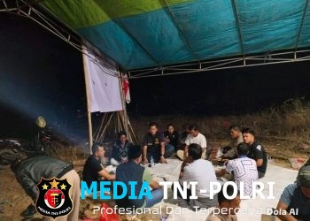 Waka Polres Mesuji Sambang ke Lokasi Tenda Masyarakat Delapan Desa Penyangga PT. PAL