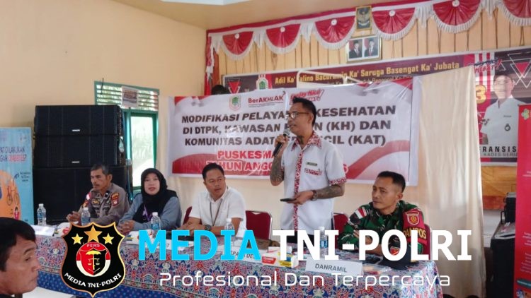 Sinergi Layani Masyarakat Perbatasan, Pos Seriang Satgas Yonarmed 13/Nanggala Gelar Pengobatan Gratis Bersama Dokter Satgas dan Tenaga Kesehatan Badau