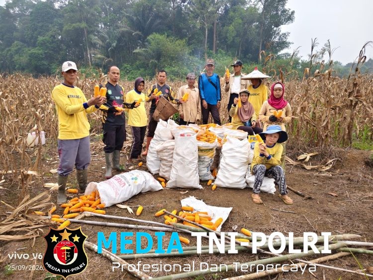 Panen Jagung di Meranti Tembus 5 Ton, Polsek Dorong Petani Terus Produktif